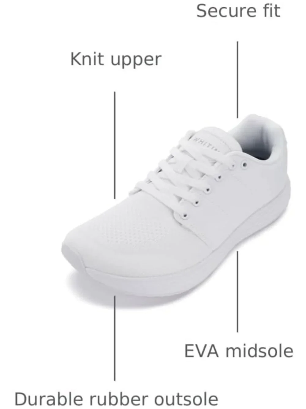 Men's Wide Toe Box Walking Shoes - Zero Drop, Rubber Outsole, Comfort Fit